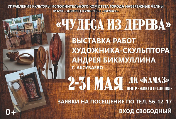 Художник-скульптор покажет "Чудеса из дерева"