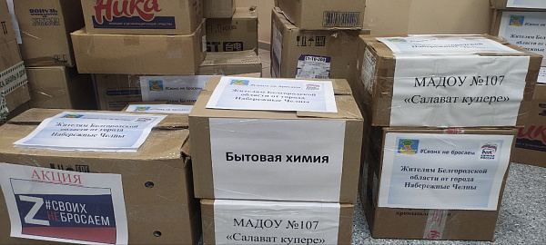 Свыше 1 тонны гуманитарной помощи собрали челнинцы жителям Белгородской области