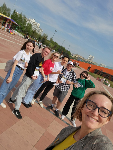 Активисты молодежного центра "Нур" приняли участие во всероссийской акции